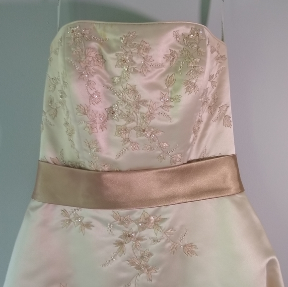 Oleg Cassini (David's Bridal) Wedding Gown, size 6 - Picture 2 of 6